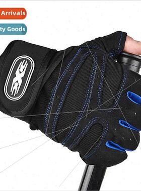 Fness gloves men women half finger -slip bar dumbbell mechan