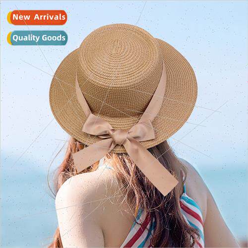 New straw hat Korean  of the ladies fashion summer flat top