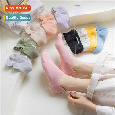 Socks women summer cotton socks candy color shallow mouth wh