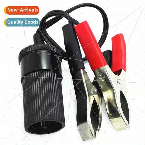 Large wire battery to cigarette lighter battery clip car pow