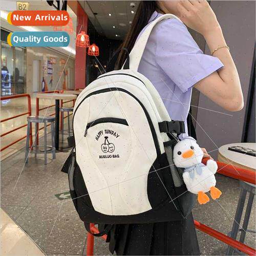 ins set HK backpack female Japan ulzzang shoulder bag couple