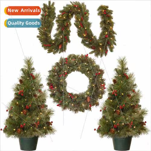 Door hanging wreaths rattan Christmas Christmas e decoration