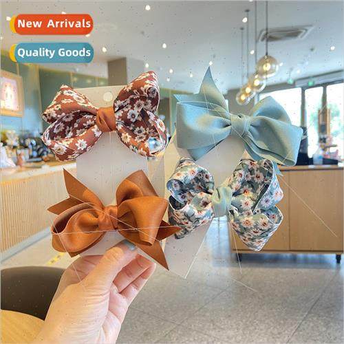 Korean cloth fresh daisy twisted bow hairpin spring girls ha