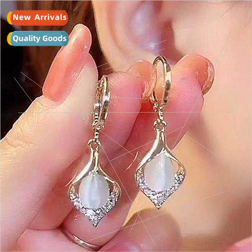 Angel eye earrings earrings new tide nd fashion cat eye ston