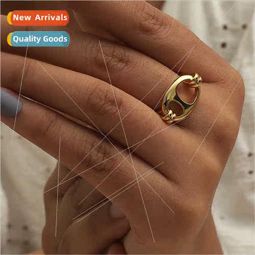 Europe simple pig nose index finger ring creative cold wind