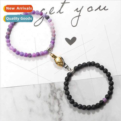 a variety turquoise matte stone couple bracelet grip hmagnet