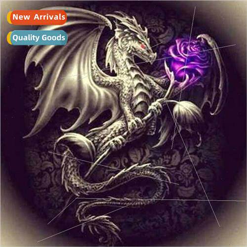 Diamond painting new DIY dragon rose full diamond round diam