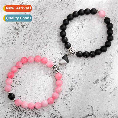 New  peach heart iron absorption stone Tanabata couple brace