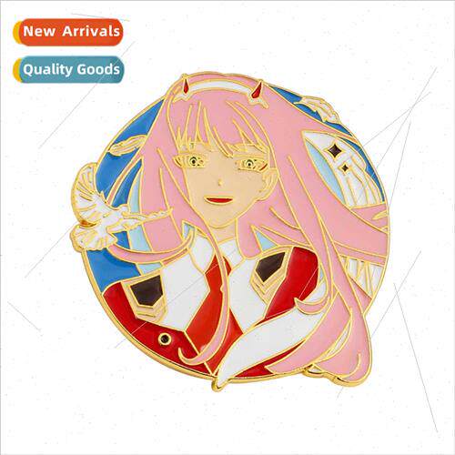 Anime darling national team 02  metal brooch badge COS secon