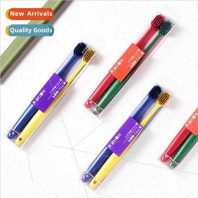 Wide Head Toothbrush Korea Macaroon Couple Japanese 2pcs Jap