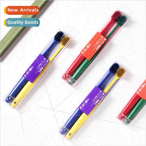 Wide Head Toothbrush Korea Macaroon Couple Japanese 2pcs Jap