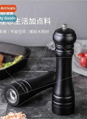 Black Pepper Grinder Wooden Manual Pepper Grinding ing Bottl