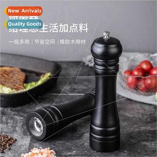 Black Pepper Grinder Wooden Manual Pepper Grinding ing Bottl