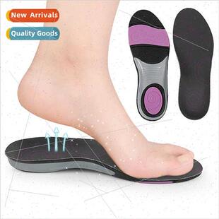 Elastic shock-absorbing sports insoles soft -slip arch suppo