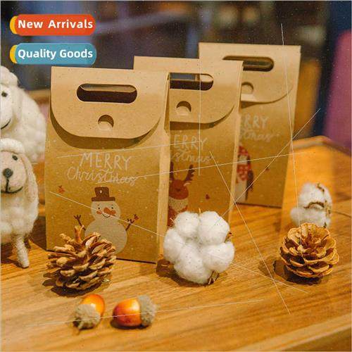 Vintage kraft paper cartoon animal Christmas biscu gift box