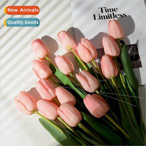 Hand Flower Mini PU Tulip Flower Fake Flowers Home ving Room