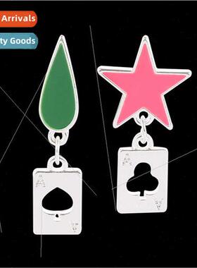 Secondary hot  anime  earrings hunter earrings Cecil pentagr