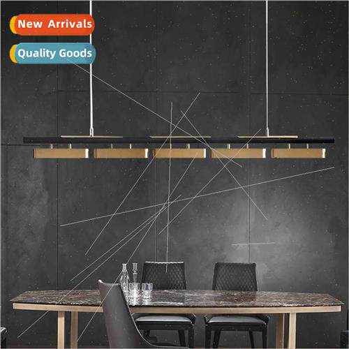 -modern copper long dining room chandelier Scandinavian mini