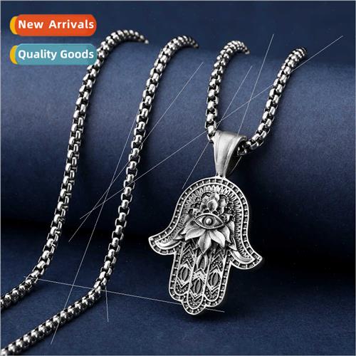 Hands Fatima Hamsa Pendant Europe ins Men Necklace Evil Eye