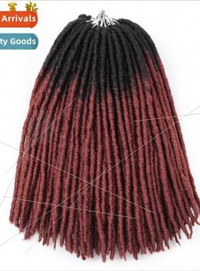 14 inch straight gypsy long soft dread loc African solid hea