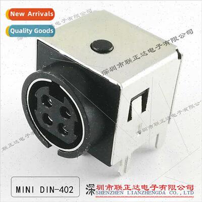 90 Degree Horizontal Insert DIN4P Female 4Pin Power Terminal