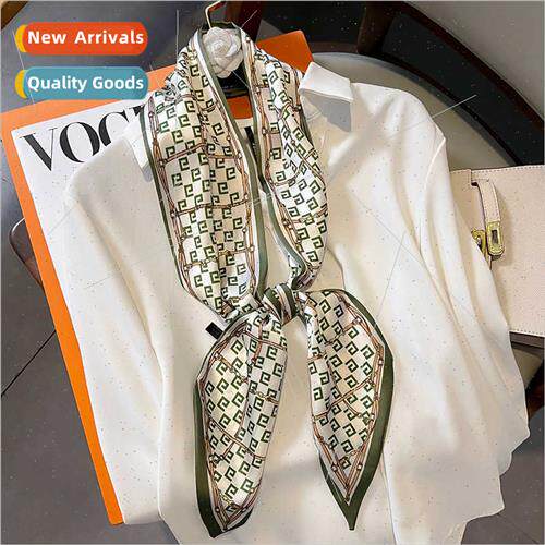 2023 Spring Autumn new temperament letters long small silk s