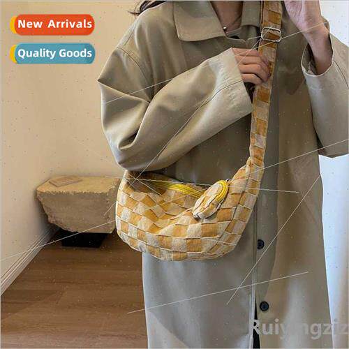 Chess grid dumpling bag new small satchel simple versatile s