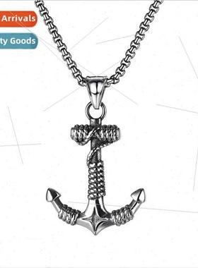 Europe Creative Navy Men Vintage Stainless Steel Anchor Pend