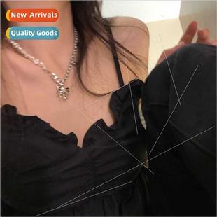 pearl patchwork niche love female this necklace Super bow