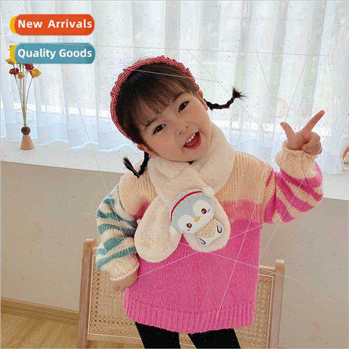 New children scarf parent-child plush imation rabb hair imat