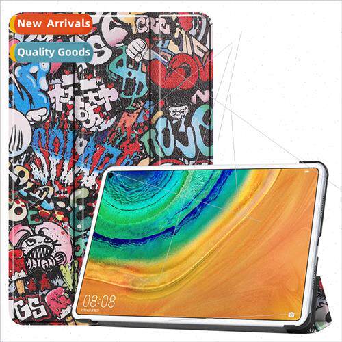 适用Huawei MatePadPro10.8 Protective Case Tri-fold Castor Pa
