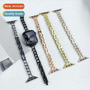 denim chain watch8 single bapple row watch 适用apple metal