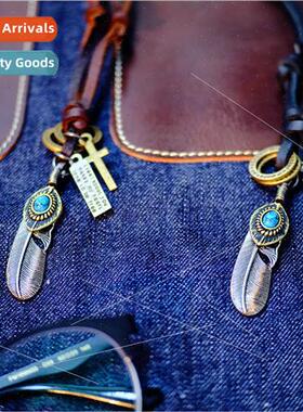 Goro Takahashi Alloy Feather Pendant Fashion Trend Men Women