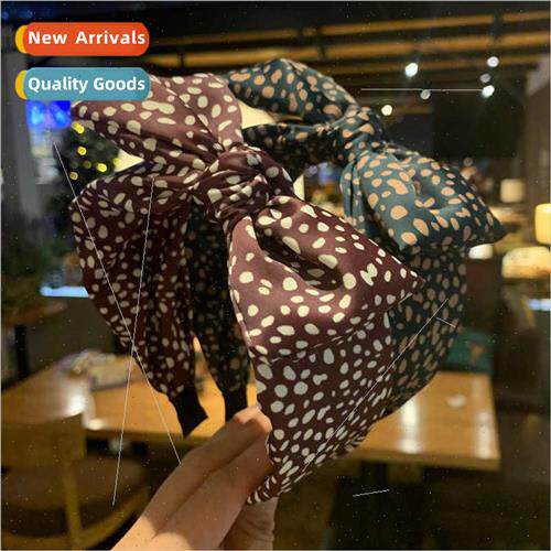 Korea bow hair band simple wide edge hair bands cross pressu