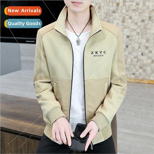 2023 new spring fall jacket men Korean  Slim casual workwear