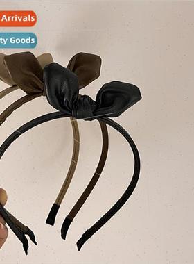 French hair bands leather bow rabb ears hair card Korea outs
