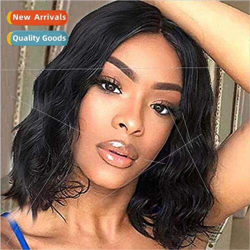 New Afro Wigs Europe Wigs Ladies Short Curly Hair Black Medi