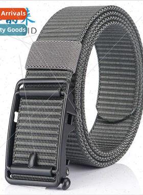 Fashion canvas belt men youth students automatic buckle casu