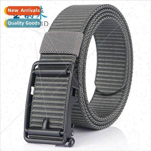 Fashion canvas belt men youth students automatic buckle casu