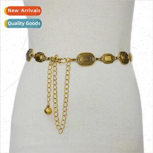 Belt Coppe Women Vintage Europe Decoration Ladies Metal mple