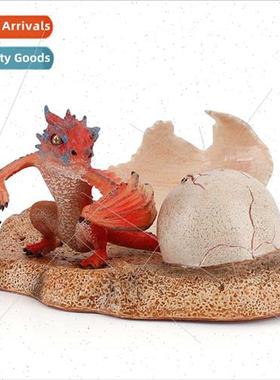 orange Smaug cub plus terrestrial Wrahosaurus mythological c