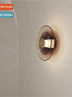 Scandinavian simple aisle glass wall lamp post-modern art re