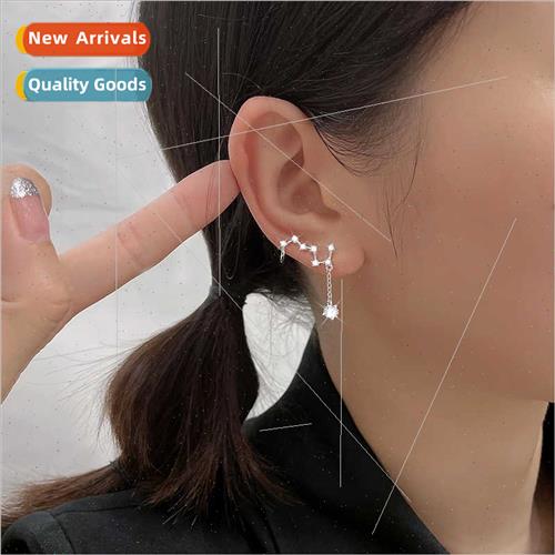 Dipper tassel earrings long female zirconia constellation ea