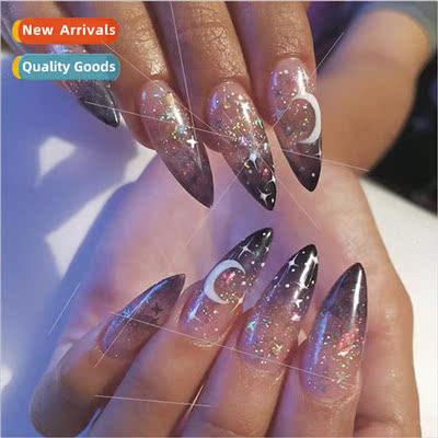 24pcs Fake Nails Halloween Long Style Full Cover False Nails