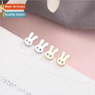 Korea cute bunny s925 sweet earrings Mori silver