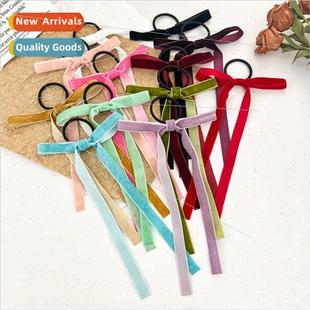 hair bheadbgirls sweet Velvet half ribbon cute tie bow