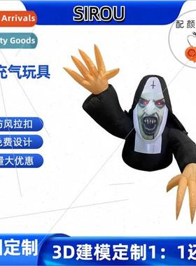 Christmas red-eyed female ghost inflatable costumes stage pe