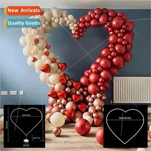 Balloon floor floating column bracket love type balloon arch