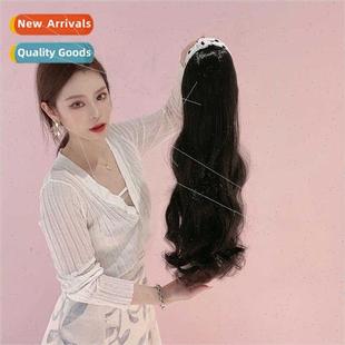 one fibe women hair all curly wig long chemical Hair band