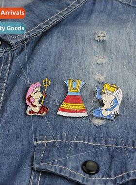 New Angel Devil Dress Student Shirt Bag Breast Pin Accessori